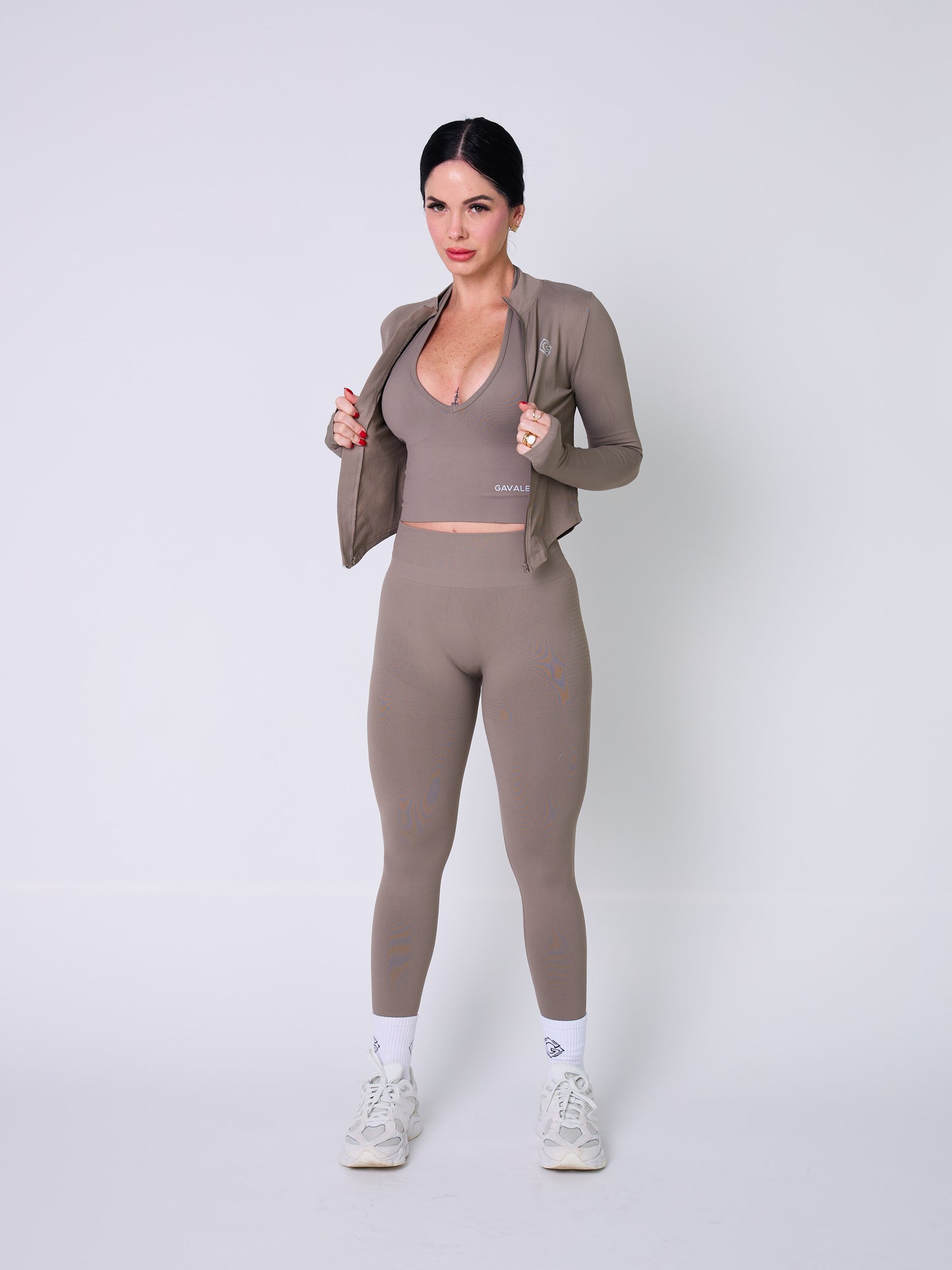 Contour Series Jacket + Top + Shorts + Leggings ( 4 Piece Set Deal )