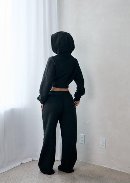 OFF-DUTY Cropped Hoodie Set