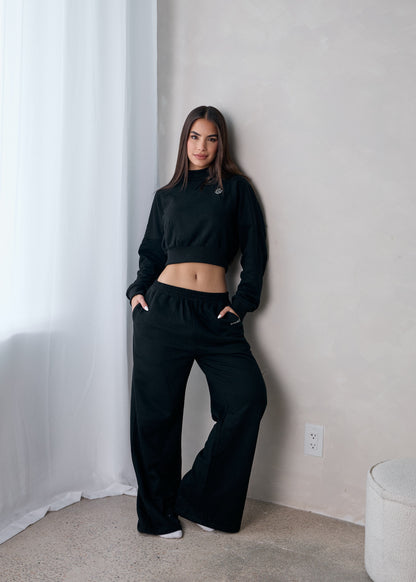 OFF-DUTY Cropped Hoodie Set