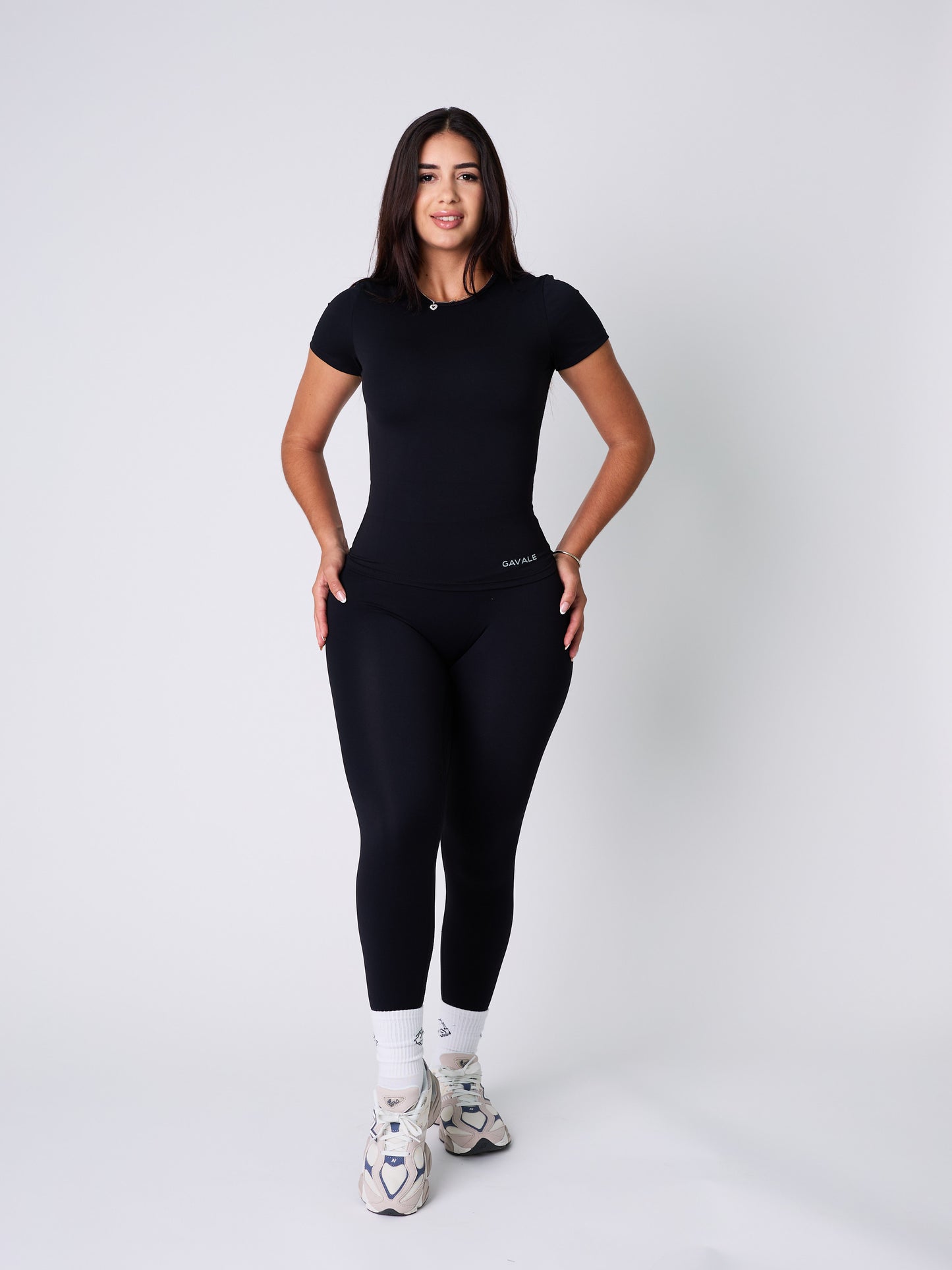 Run Short Sleeve top  and Leggings set