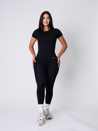 Run Short Sleeve top  and Leggings set